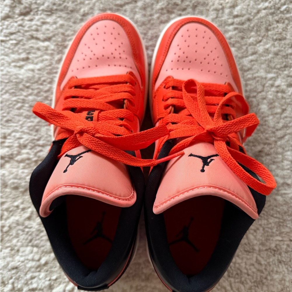 Jordan 1s Sneakers - Pink, Orange and Black